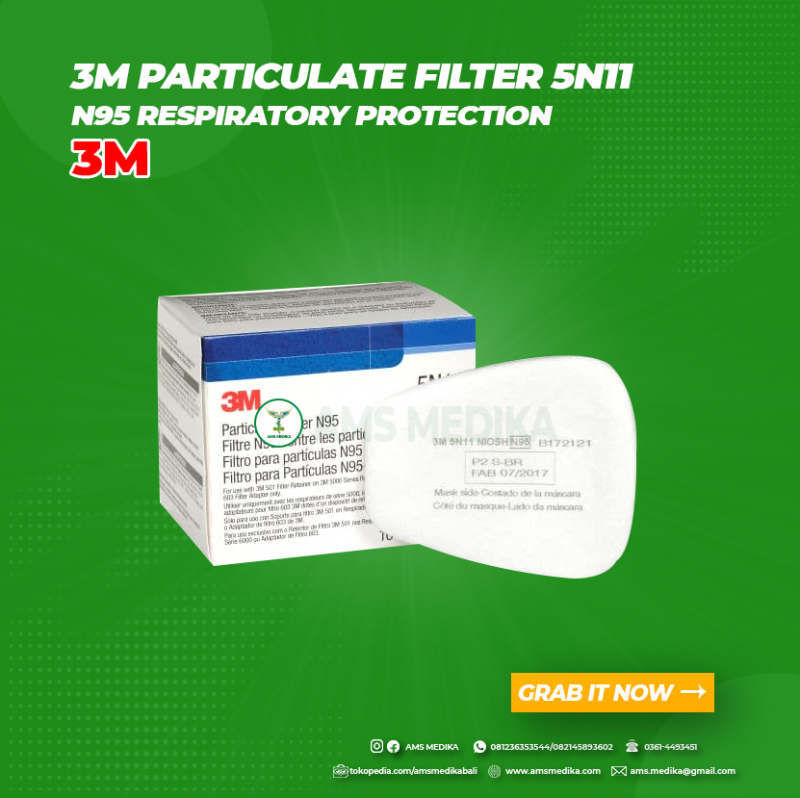 3M particulate Filter 5N11, N95 Respiratory Protection