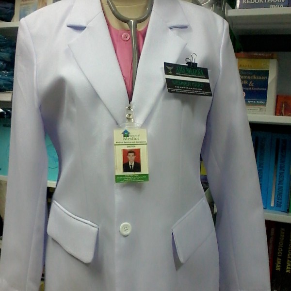 Jas Dokter Lengan Panjang serat Cewek  XXS
