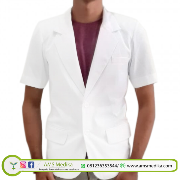  Jas Dokter Lengan Pendek (Laki - Laki)