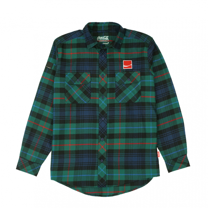 Kalibre Kemeja Tangan Panjang Coca-Cola Green 981008