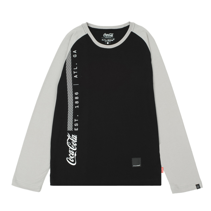 Kalibre T-Shirt Tangan Panjang Coca-Cola Black-Light Grey 980996