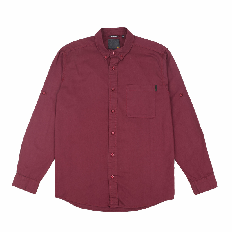 Kalibre Kemeja Tangan Panjang Maroon 980957