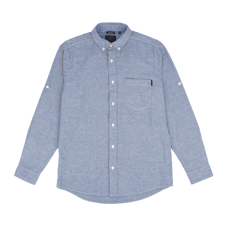 Kalibre kemeja lengan panjang blue 980948412