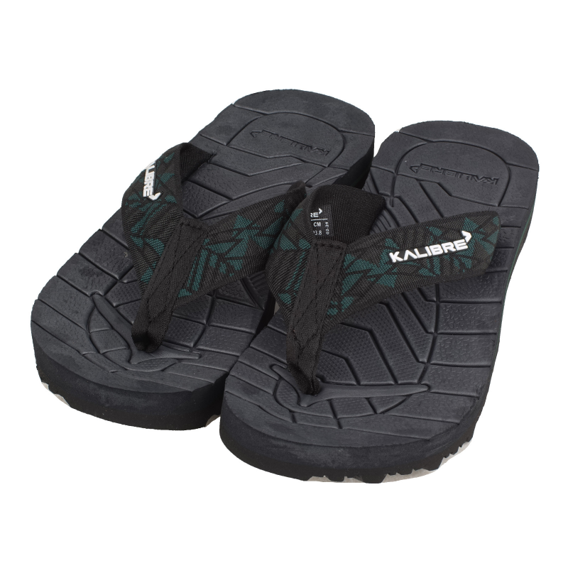 Kalibre Sandal Jepit Flexion 02 Black-Green 960059
