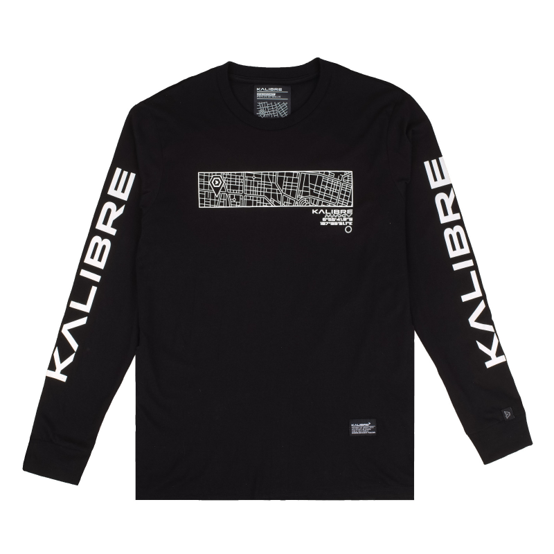 T-Shirt Kalibre Lengan Panjang Black 981058