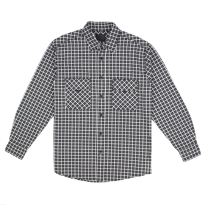 Kemeja Flanel Pria Kalibre Black-White 980853
