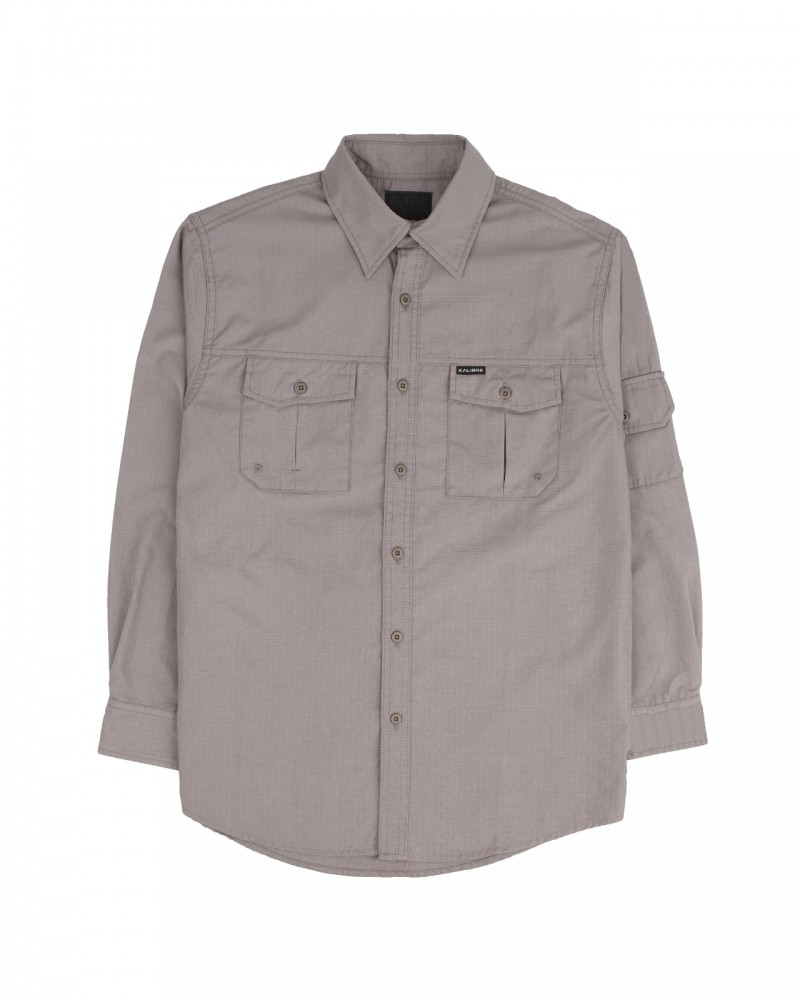Kemeja Tangan Panjang Kalibre Grey 980901