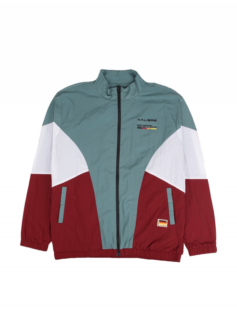 Jaket Pria Kalibre Tracksuit Scarmo Sage-Green-Maroon 970579