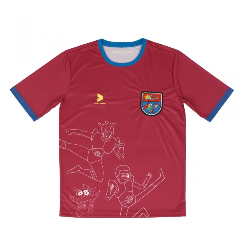Kalibre T-Shirt Crayon Shinchan X Tahilalats Maroon-Blue 981010