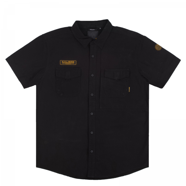 Kemeja Tangan Pendek Pria Kalibre Black 980930