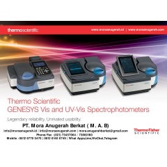 Thermo Scientific GENESYS Vis and UV-Vis Spectrophotometers