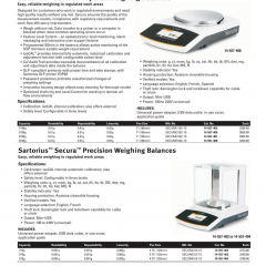 Sartorius Secura Topload Weighing Balances