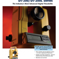 ​TOPCON DT-200/DT-200L Series Digital Theodolite