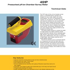 FLUKE 451P Pressurized &mu;R Ion Chamber Survey Meter