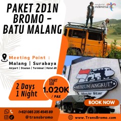 Paket Wisata Bromo - Batu Malang 2D1N