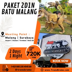 Paket Wisata 2D1N Jelajah Batu Malang