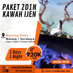 Paket Wisata Kawah Ijen 2D1N
